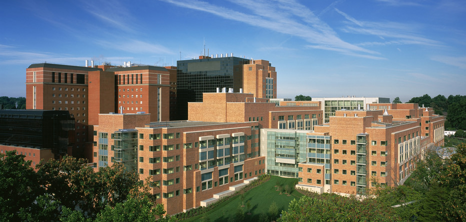 Aerial view of National Institutes of Health Main Campus