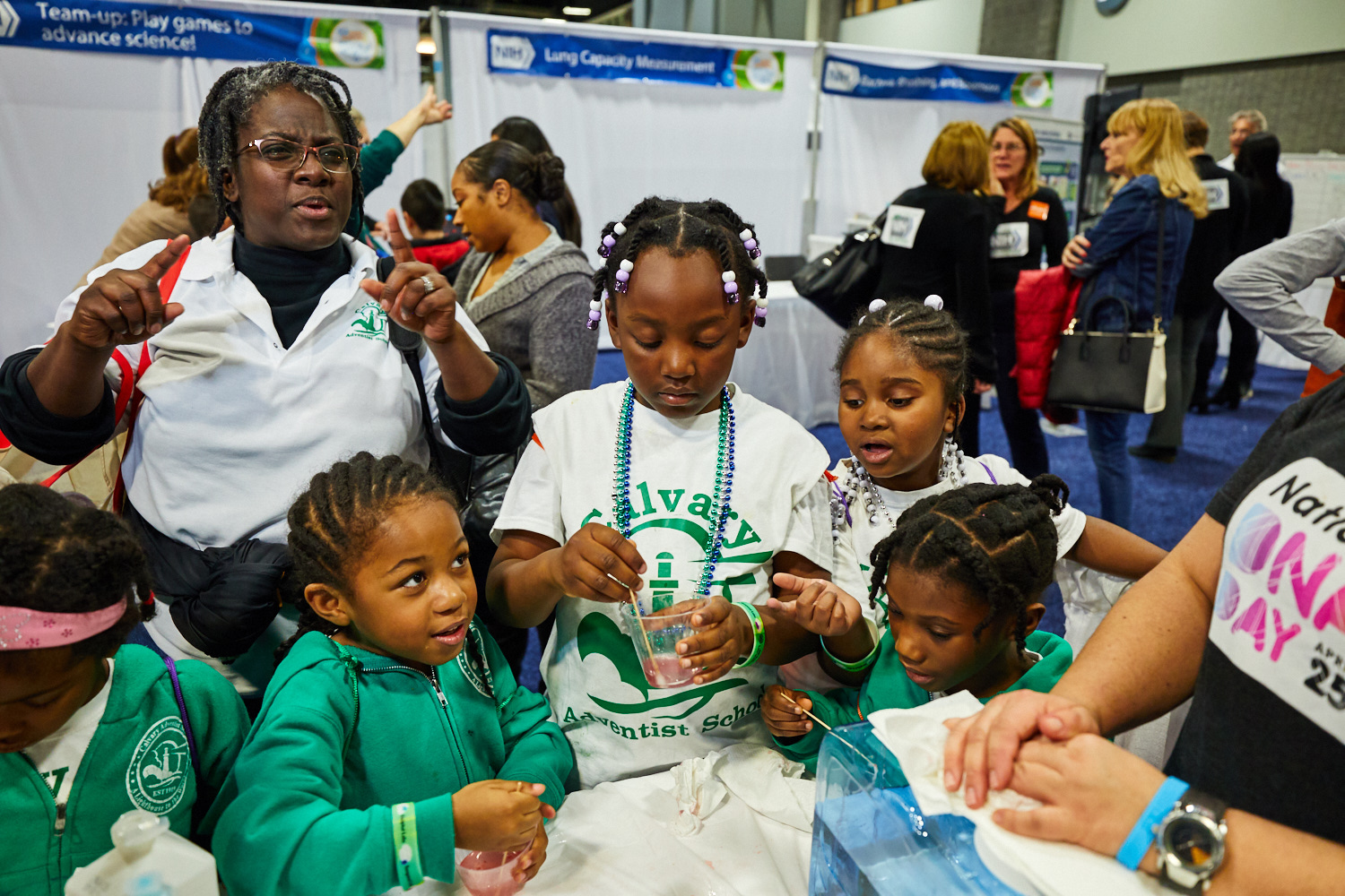 Children participating in the USA Science and Engineering Festival