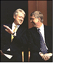President Bill Clinton with Francis Collins