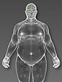 Digital illustration of an obese male