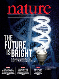 Nature magazine cover: The Future is Bright