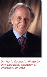 Dr. Mario Capecchi. Photo by Dirk Douglass, courtesy of University of Utah