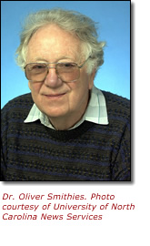 Dr. Oliver Smithies. Photo courtesy of University of North Carolina News Services