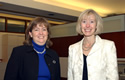 Laura L. Rodrigues, Ph.D. (left) and Kathy L. Kopnisky, Ph.D.