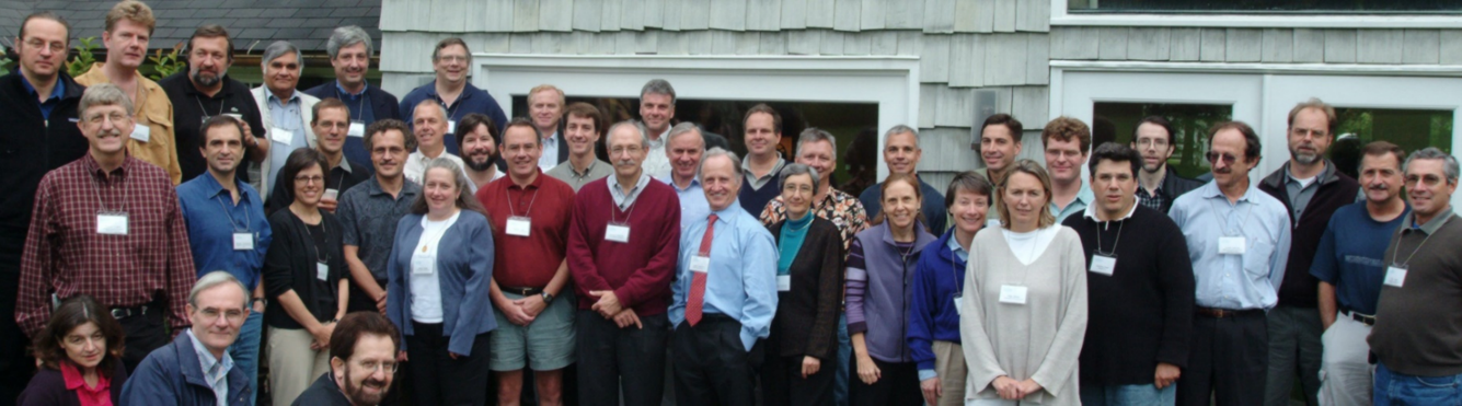 Attendees of the “Mouse Genome-wide Targeted Mutagenesis” meeting at the CSHL Banbury Center In 2003
