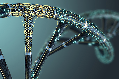 Artificial DNA artwork