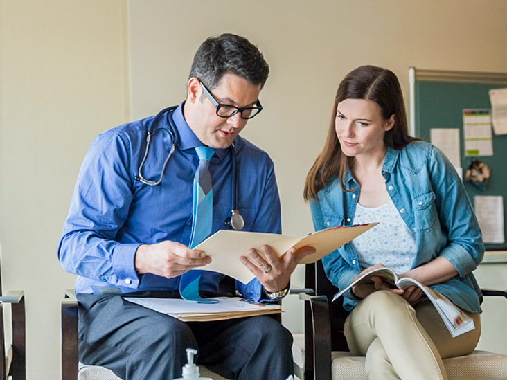 Doctor explaining results to patient