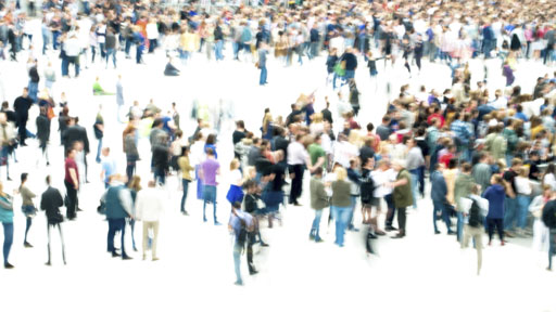 People in a crowd