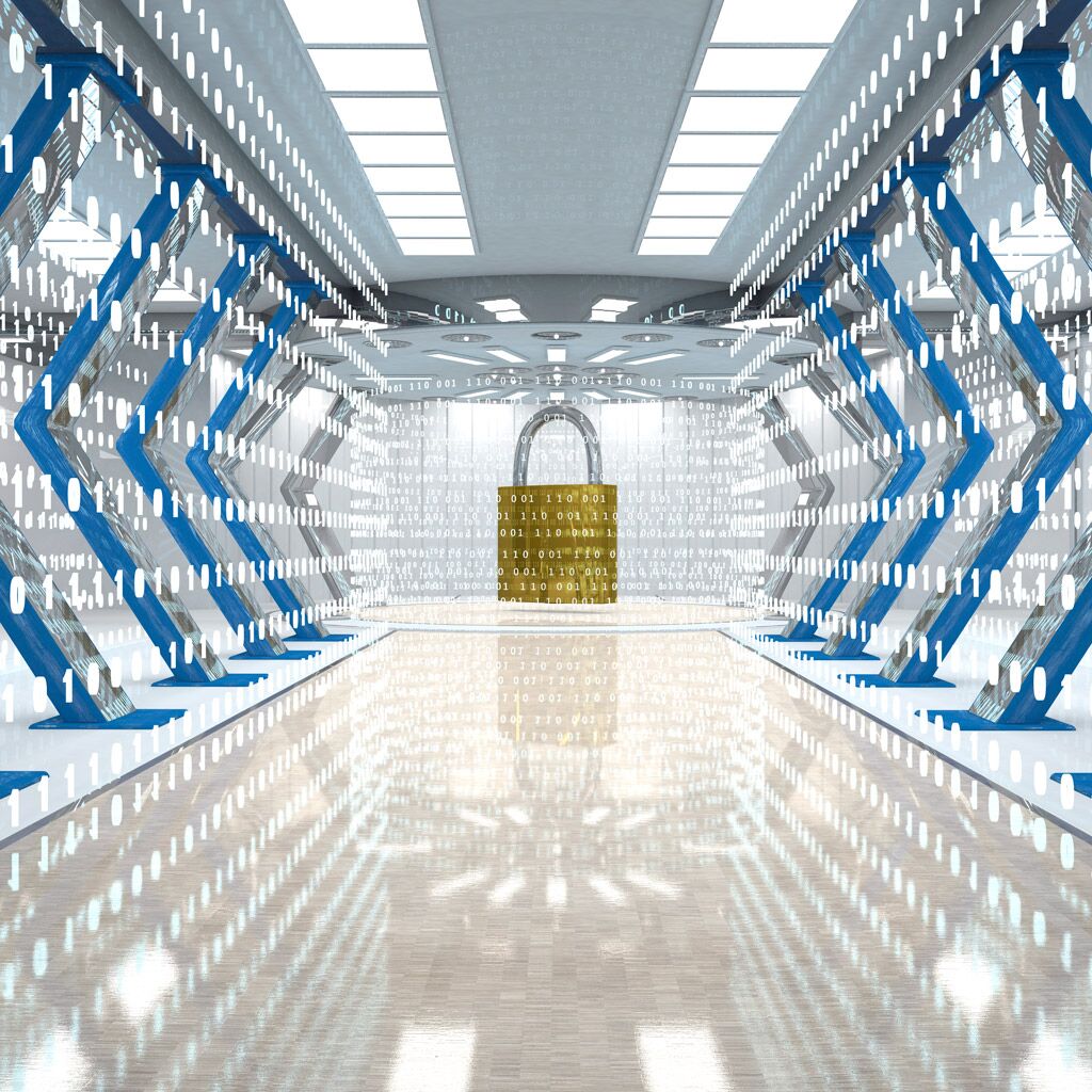 Lock in a hallway