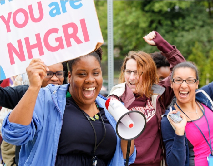 NHGRI staff at an event