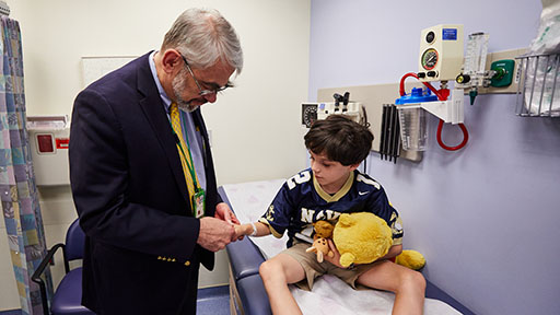 Dan Kastner with Patient