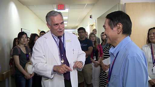 Dr. Camilo Torro with patient