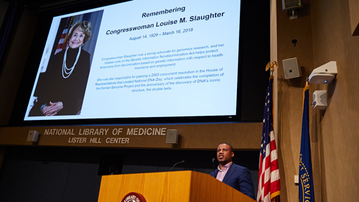 Olivier Noel Speaking at DNA Day Lecture