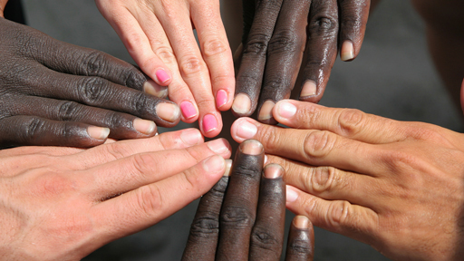 A set of diverse hands