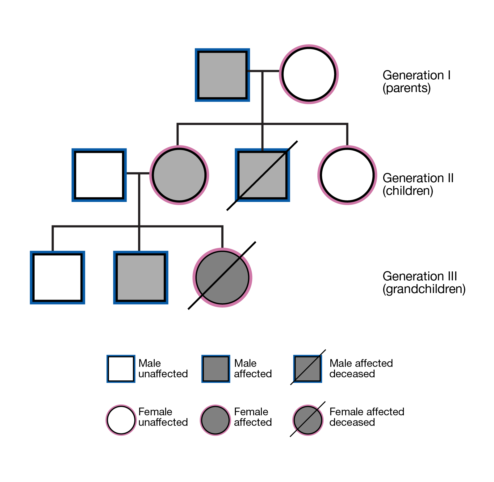 X Inheritance Chart